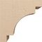 Ekena Millwork 10"W x 20"D x 20"H Classic Mediterranean Rough Cedar Woodgrain TimberThane Corbel, Primed Tan CORUR10X20X20MEDRCPR - alternate 6